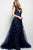 Jovani Cap Sleeve Jeweled Lace A-Line Gown 42739 CCSALE
