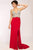 Jovani Crystal-Crusted V-Neck Long Sheath Gown CCSALE 8 / White