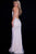 Jovani Crystal Embellished Fitted Evening Dress JVN54552  - 1 pc Silver/Nude In Size 10 Available CCSALE 10 / Silver/Nude