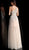 Jovani - Crystal Ornate Asymmetrical Sheer Gown 64893 - 1 pc Nude In Size 00 Available CCSALE 00 / Nude