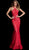 Jovani - Embellished Lace Halter Trumpet Dress 63214SC - 1 pc Ink in Size 4 and 1 pc Red in Size 8 Available CCSALE 8 / Red