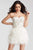 Jovani Embellished Sweetheart Feathered Dress 50122 - 2 pcs Ivory in Sizes 4 and 14 Available CCSALE