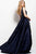 Jovani Embellished V-neck Ballgown 45063 - 1 pc Navy In Size 6 Available CCSALE 6 / Navy