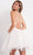 Jovani - Embroidered A-Line Cocktail Dress JVN04709SC - 2 pc Off White In Size 00 and 0 Available CCSALE