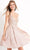 Jovani - Embroidered Bodice A-Line Dress JVN04010SC - 1 pc Nude In Size 0 Available CCSALE