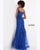 Jovani - Embroidered Lace Corset Mermaid Gown JVN02012SC - 1 pc Royal Blue In Size 4 Available CCSALE