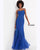 Jovani - Embroidered Lace Corset Mermaid Gown JVN02012SC - 1 pc Royal Blue In Size 4 Available CCSALE 4 / Royal