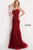 Jovani - Embroidered Lace Corset Mermaid Gown JVN02012SC CCSALE 0 / Wine