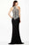 Jovani - Fitted Halter Lace Evening Dress JVN33691 - 1 pc Black In Size 14 Available CCSALE