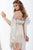 Jovani Fringed Illusion Bateau Sheath Dress 26510 1 pc Nude in size 0 Available CCSALE 0 / Nude