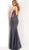 Jovani - Halter Bodice Glitter Trumpet Dress 64010SC - 1 pc Blush In Size 4 Available CCSALE 4 / Blush