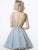 Jovani - Jeweled Plunging Bodice Cocktail Dress 1774 - 1 pc Light Blue In Size 4 Available CCSALE 4 / Light Blue