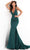 Jovani - JVN00698 V-Neck Stretch Glitter Mermaid Gown Special Occasion Dress
