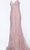 Jovani - JVN02258 Embroidered V Neck Trumpet Gown Prom Dresses 00 / Light-Pink