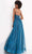 Jovani - JVN02266 Embroidered Deep V Neck A-line Gown Evening Dresses