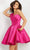 Jovani - JVN05270 Sweetheart Satin Fit and Flare Dress Cocktail Dresses 00 / Fuchsia