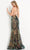Jovani - JVN05758 Multi-Colored Geometric Trumpet Gown Prom Dresses