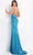 Jovani - JVN06368 Plunging V-Neck Ruched Long Gown Prom Dresses
