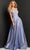 Jovani JVN06503 - Off Shoulder Appliqued Prom Gown Prom Dresses 00 / Perriwinkle