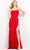 Jovani - JVN06608 Sweetheart Bodice Lace Up Gown Prom Dresses 00 / Red