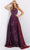 Jovani - JVN07379 Halter Overskirt Beaded Gown Prom Dresses 00 / Purple