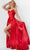 Jovani JVN07800 - Pleated Satin A-Line Prom Dress Prom Dresses 00 / Red