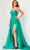 Jovani JVN07800 - Pleated Satin A-Line Prom Dress Prom Dresses