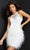 Jovani - JVN07895 Feather Skirt Angelic Short Dress Special Occasion Dress