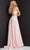 Jovani - JVN08490 V-Neck Back Cutout A-Line Dress Prom Dresses