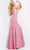Jovani - JVN08508 Plunging Neck Illusion Panel Glitter Jersey Dress Special Occasion Dress