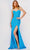 Jovani JVN08598 - Sweetheart Glitter Prom Gown In Blue