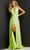 Jovani JVN08640 - Plunging Halter Prom Dress with Slit Prom Dresses