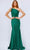 Jovani JVN230973 - Pleated Asymmetric Neck Prom Gown Prom Dresses
