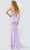 Jovani JVN23124 - Plunging V-Neck Embroidered Prom Gown Prom Dresses