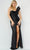 Jovani JVN23786 - Ruffled Sleeve Sequin Prom Gown Prom Dresses