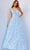 Jovani JVN24182 - V-Neck Butterfly Applique Prom Gown Prom Gown