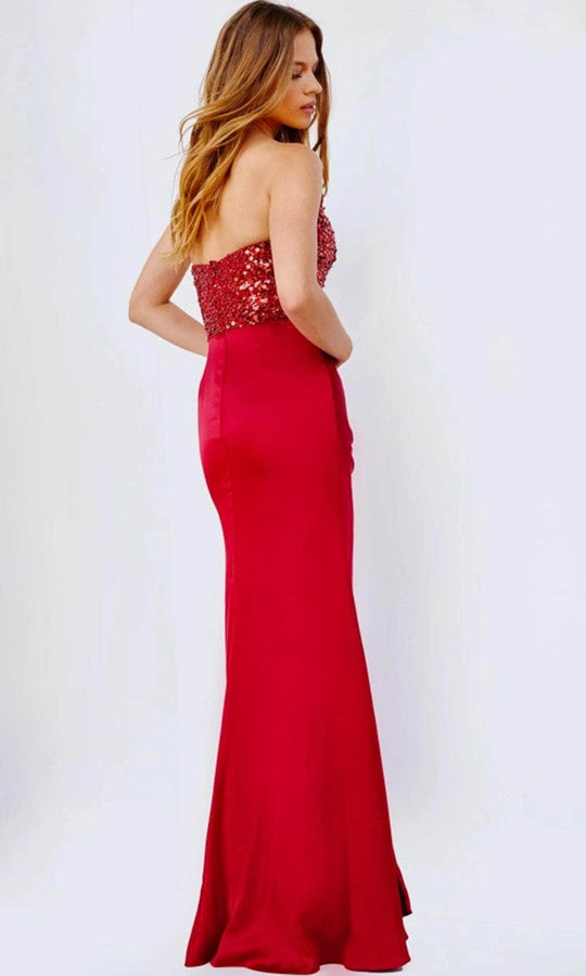 JVN by Jovani JVN24335 - Strapless Sequin Evening Dress