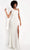 Jovani - JVN2516 Asymmetric Sheath Dress With Slit and Train Evening Dresses