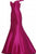 Jovani - JVN3245 Off-Shoulder Long Mermaid Dress Pageant Dresses 00 / Magenta