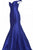 Jovani - JVN3245 Off-Shoulder Long Mermaid Dress Pageant Dresses 00 / Royal
