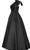 Jovani - JVN4355 Bow Accented One Shoulder Ballgown Ball Gowns 00 / Black
