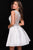 Jovani - JVN45264 Lace V-Neck A-Line Dress Homecoming Dresses