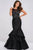 Jovani - JVN50200A Sheer Embellished Neckline Mermaid Dress CCSALE