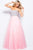 Jovani - JVN52131 Strapless Adorned Tulle Ballgown Special Occasion Dress 00 / Blush