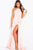 Jovani - JVN55641 Backless High Slit Sheath Evening Gown Special Occasion Dress 00 / Pink