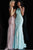 Jovani - JVN55869 Beaded Lace Halter Sheath Dress Prom Dresses