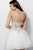 Jovani - JVN63635 Gilded Straight Across Neck Mesh A-line Dress Special Occasion Dress