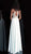 Jovani - Long Illusion Ornate Halter Chiffon Dress JVN67245SC - 1 pc Mint In Size 4 Available CCSALE 4 / Mint