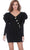 Jovani - M3229 Puffed Long Sleeves V Neck Dress Cocktail Dresses