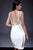 Jovani - M362 Netted Panels Jewel Dress CCSALE 14 / Off-White